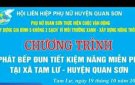    Trao bếp đun tiết kiệm năng lượng cho hội viên phụ nữ xã Tam Lư